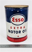 Esso Extra Motor Oil 5 Quart Metal Can