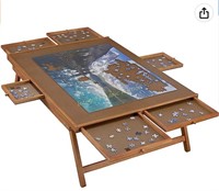 Wooden Jigsaw Puzzle Table 1500 Piece 6 Drawers
