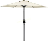Giant 6’ Adjustable Patio Umbrella Light Brown