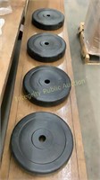 4ct 25lb Weight Plates
