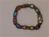Tilo, Mexican Sterling Silver Opal Bracelet