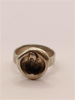 I.N, Polish ,Modernist ,800 Silver Ring