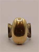 Moderniste Sterling Silver and gold ring