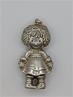 Macmillan, Sterling Silver Doll Pendant "Topazio"