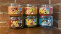 6 NEW CANDLES