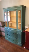 COUNTRY STYLE PAINTED HUTCH