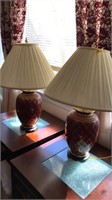 PAIR OF ORNATE TABLE LAMPS