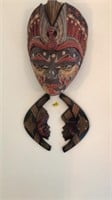 3 PC OF AFRICAN WOOD CARVED MASKS
