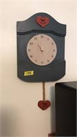 AMERICANA WOODEN PAINTED WALL CLOCK