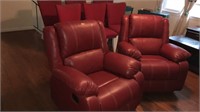 2 LEATHER RECLINERS
