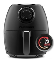 Chefman TurboFry Analog Air Fryer with Dual Contrk