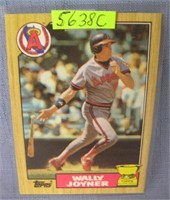 Wally Joyner rookie baseball card