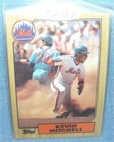 Kevin Mitchell rookie baseball card