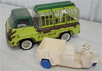 Nylint jungle truck and plastic golf cart