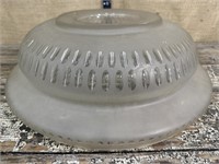 Large glass lamp shade(?) approx 18.5” diameter
