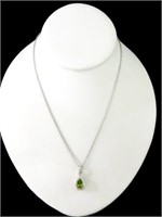 PERIDOT PENDANT NECKLACE