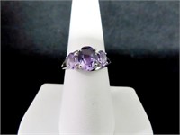 GENUINE 4.88 CT. PINK TOPAZ DINNER RING