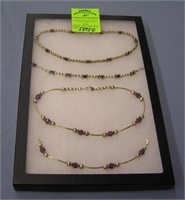 Group of quality necklace and bracelet sets