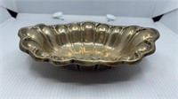Sterling Silver Scalloped Dish 7.75" Long
