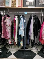 Woman’s Clothing Size M, Clothing Rack INCLUDED