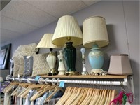 Wall Shelf, Lamps, Decorative Pillows
