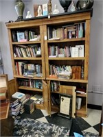 2 Matching Bookcases, Books