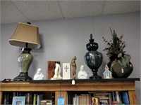 Religious Decor, Lamp, Floral Vase