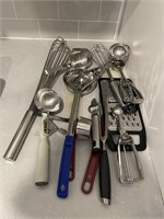 Lot of various kitchen utensils and tools