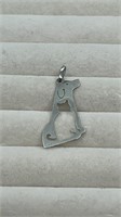 Sterling Silver Dog & Cat Pendant