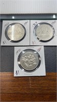 1968,1969 & 1970 Canadian Dollars