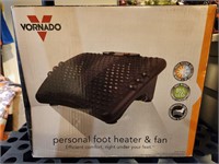 Personal foot fan and heater