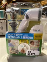 Rinse ace snap-n-spray detachable sprayer