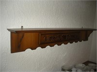 German Mid Century Modern Shelf  67x9x11 inches