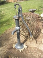 Vintage Cast Iron Well Pump  42 inches tall