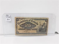 1900 Canada 25 Cent Bill