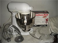 Kitchen Aid Stand Mixer w/meat grinder,