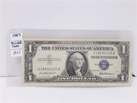 1957 Usa Silver Certificate (blue Seal)