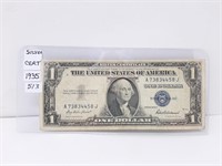 1935 Usa $1 Silver Certificate (blue Seal)