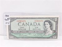 1954 Canada $1 Bill - Nice