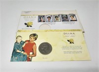 Lady Diana 5 Pound Coin + Memorial Cover