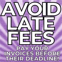 Avoid Late Fees by Paying Invoices on Time