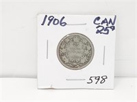 1906 Canada 25 Cents