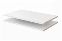 Closet Evolution  White Wood Shelves (2-Pack)