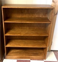 36” wide wooden bookshelf