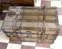 Vintage shipping trunk