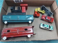 Lot Toy Cars Metal Train Cars See Photos
