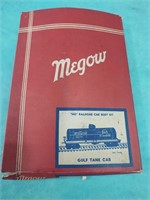 Megow HO Railroad Car Body Kit. GULF TANKER CAR.