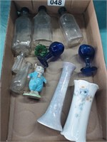Lot of Misc Glassware &Glass Bottles