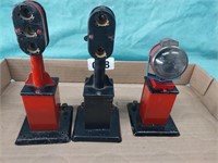 Lot of 3 O Gauge Model Train Signal Lights