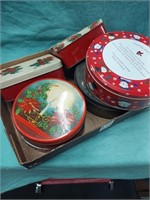 Lot of 6 cookie Tins.